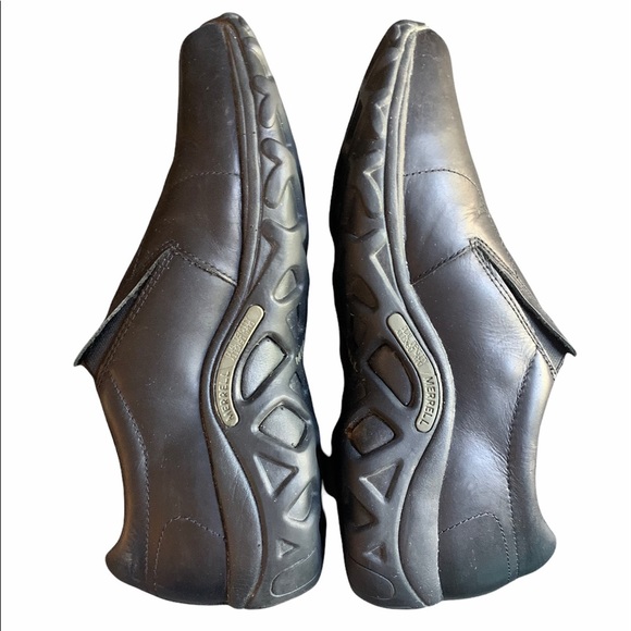 Merrell Jungle Moc Black Leather slip on Men’s shoes size 11 - Picture 5 of 6